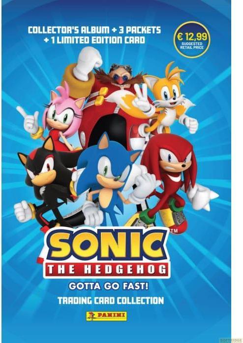 Actual product image Panini Sonic The Hedgehog - Gotta Go Fast! - Trading Cards Starterset *Deutsche Version* (German, Beginner Box)