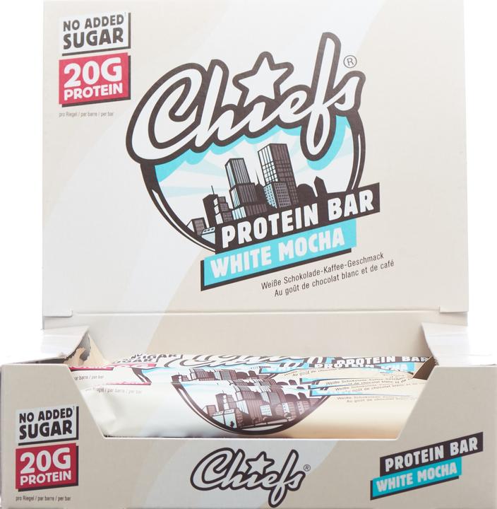 Produktbild Chiefs Protein Bar (Weisse Schokolade, 12 Stk., 660 g)