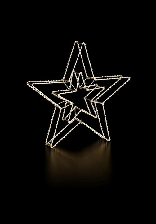 Actual product image STT 3D LED Star Double Argento 420 LED, Ø 58 cm