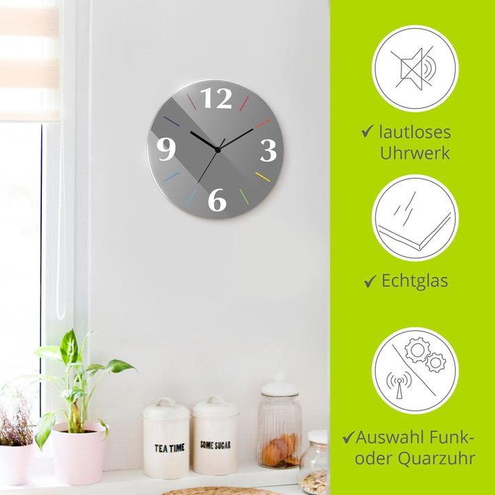 Produktbild Artland Trendfarbe Grau-Bunt (30 cm)
