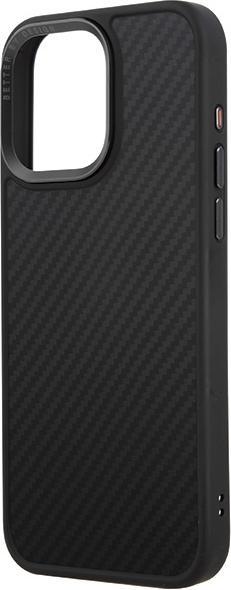Actual product image Uniq case Keva iPhone 15 Pro Max 6.7" Magclick Charging czarny/carbon black (Apple iPhone 15 Pro Max)