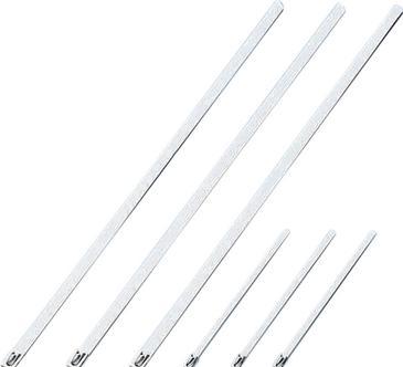 Produktbild Panduit MLT4H-LP, Stainless steel, 12.7 - 102 mm, 10.2 cm, UL, CE, 36.2 cm, 0.25 mm (Metallkabelbinder, 362 mm)