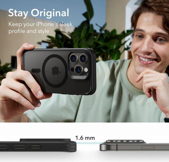 Actual product image ESR Ch Halolock Magsafe Iphone 15 Pro Frosted Black (Apple iPhone 15 Pro)