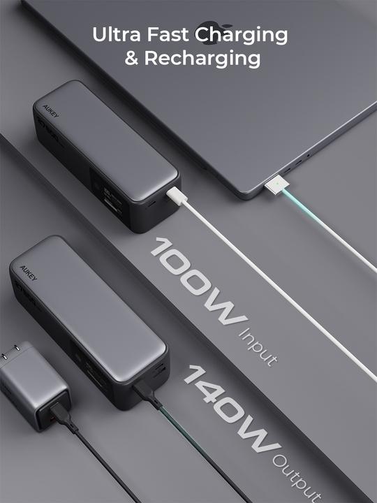 Produktbild Aukey SPARK MEGA - Powerbank (27600 mAh, 140 W)