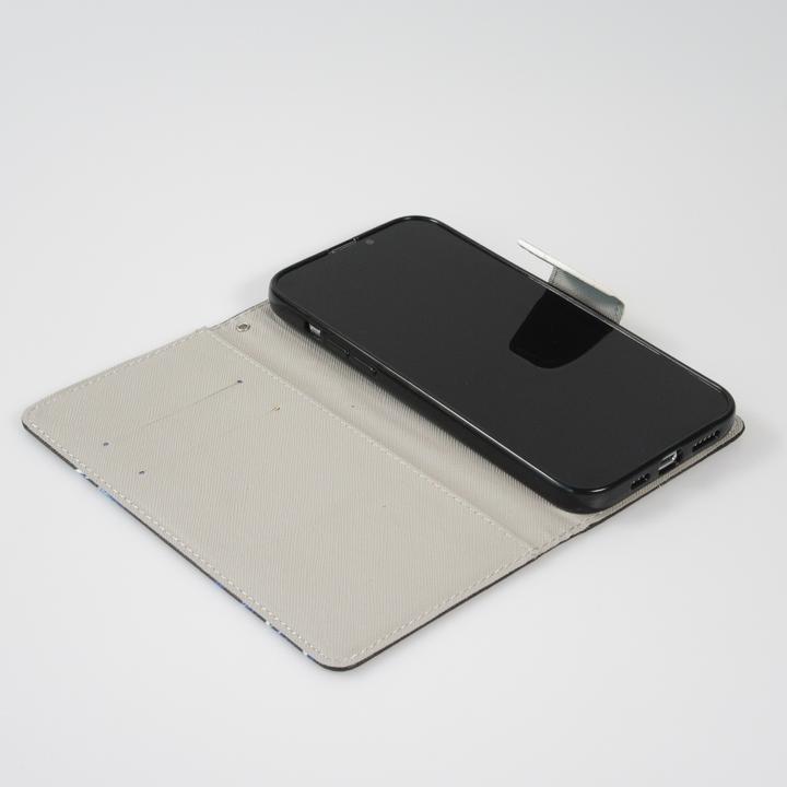 Actual product image PhoneLook Fourre Premium Wallet flip fermeture magnétique et porte-carte Chat en doudoune (Apple iPhone 13)