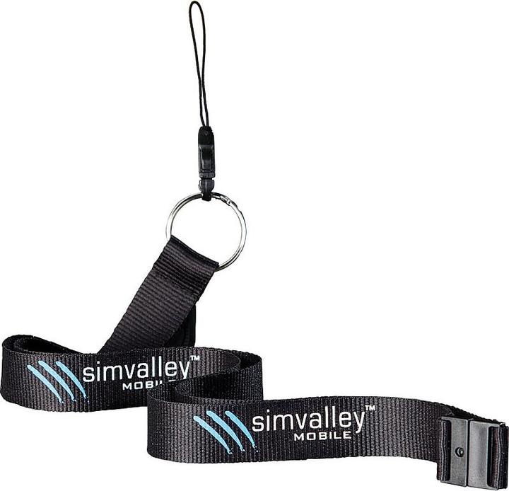 Image du produit Simvalley Dragonne/lanyard avec point de séparation pour téléphone portable