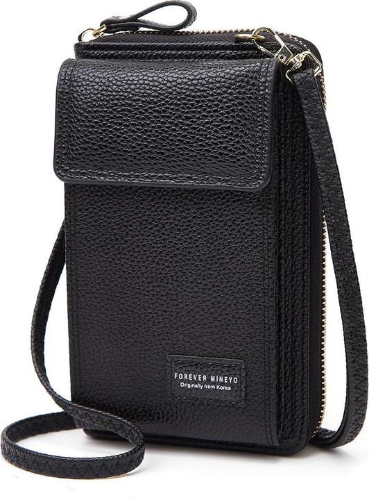 Produktbild Cover-Discount Umhänge Brieftasche mit Smartphone Fach schwarz