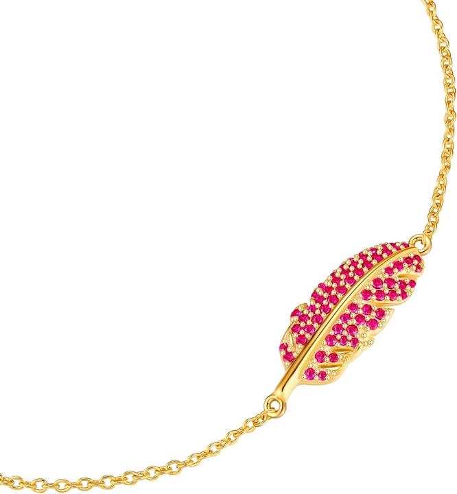 Produktbild Glanzstücke München Damen Armband Feder Sterling Silber - 35032 (17 cm, Sterling Silber)