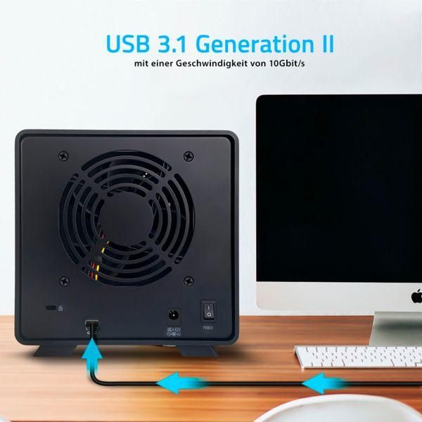 Immagine prodotto Fantec MB-X4U31 Armadio 4x 3.5 (3.5")