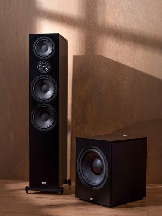 Actual product image Heco AURORA XT 1000 BLACK/WALNUT (1 pair, 230 W)