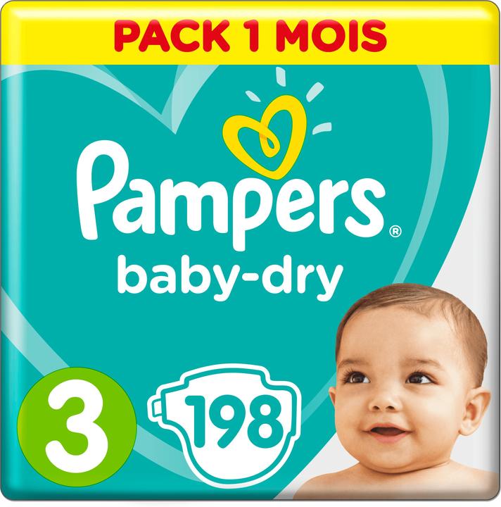 Produktbild Pampers Baby-Dry ALT (Gr. 3, Monatsbox, 198 Stück)