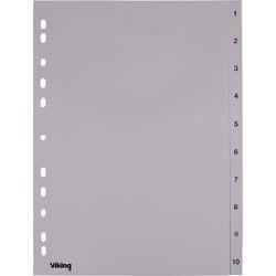 Produktbild Office Depot Register A4 10-teilig Grau 4-fach