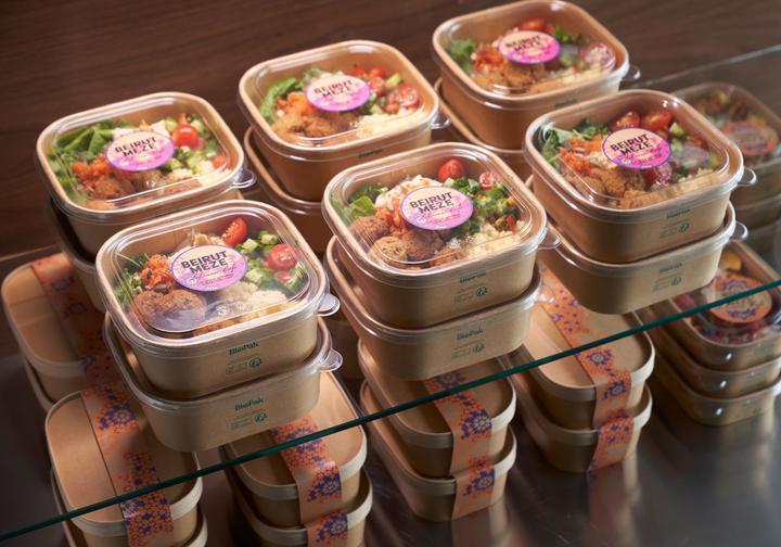 Produktbild Biopak Salat-Schale Brick Box Medium 1000 ml, Braun, 50 Stück (50 x)