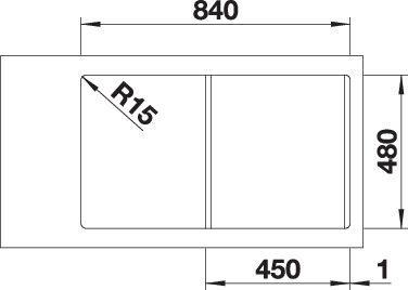 Produktbild Blanco Classimo 45 S-IF (Einbauspüle, 50 cm, 86 cm)