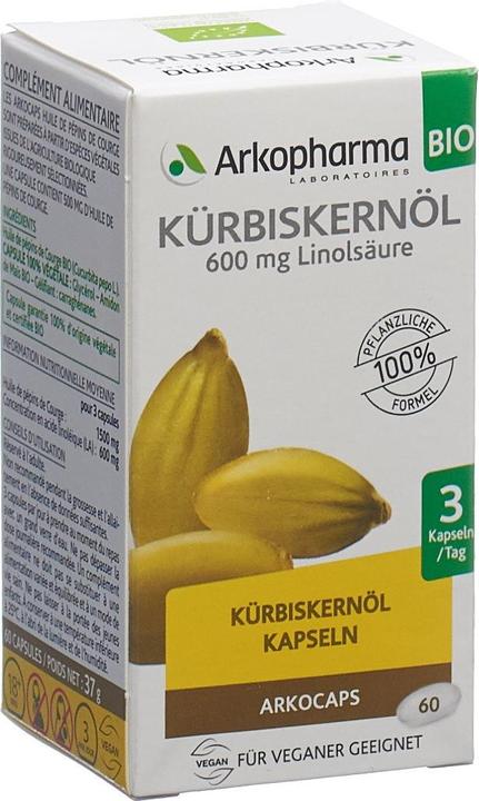 Produktbild Arkopharma Arkocaps Kürbiskernöl Kapseln (60 Stück, Kapseln, 60 g)