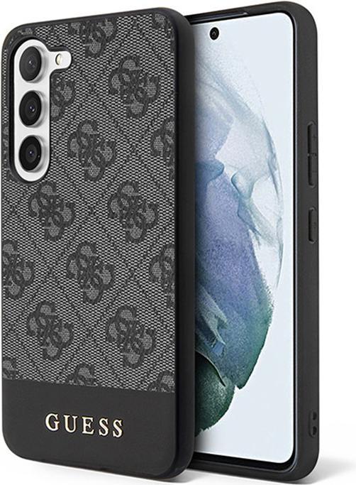 Productafbeelding Guess Hoesje voor S24+ S926 GUHCS24MG4GLGR hardcase 4G Stripe Collection zwart (Samsung Galaxy S24+)