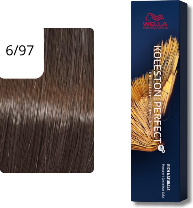Actual product image Wella Koleston Rich Naturals (6/97 dark blond cendré-brown)