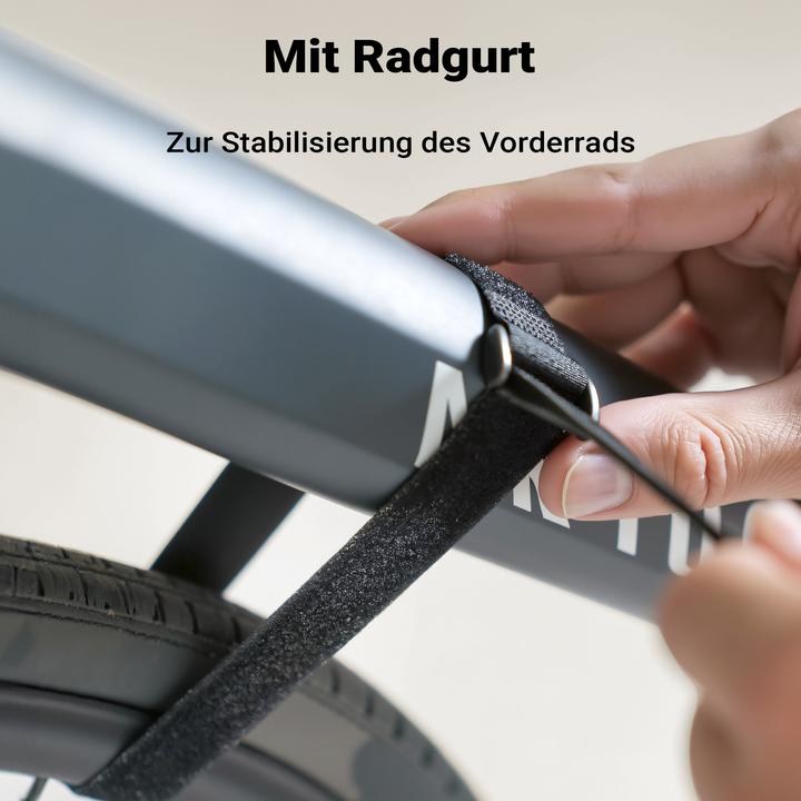 Immagine prodotto Wiltec Supporto da parete per biciclette bianco 39,8x16,7x32,6-42,6cm 25kg Supporto per biciclette