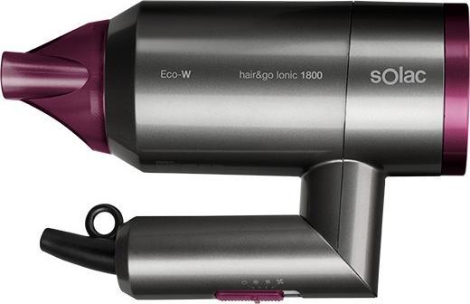 Immagine prodotto Solac Hair&Go Ionic, Grigio, Viola, Anello per appendere, 2000 W, 420 g
