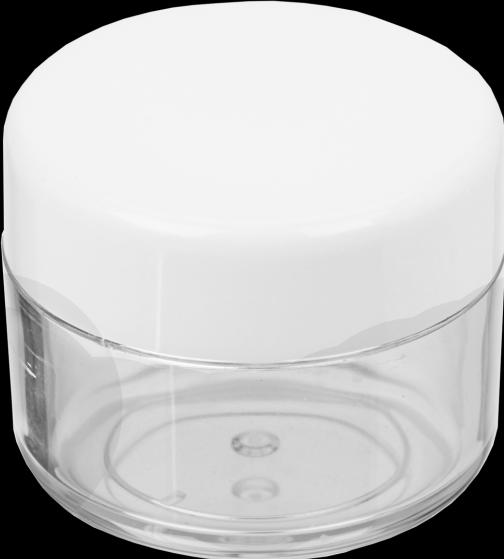 Immagine prodotto Vasetto per cosmetici, plastica, coperchio bianco, per 20 ml, Ø 4 cm, altezza: 3,2 cm