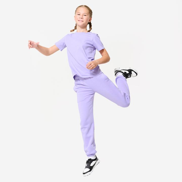 Produktbild Domyos Jogginghose Kinder warm - violett (6, 7, 8)
