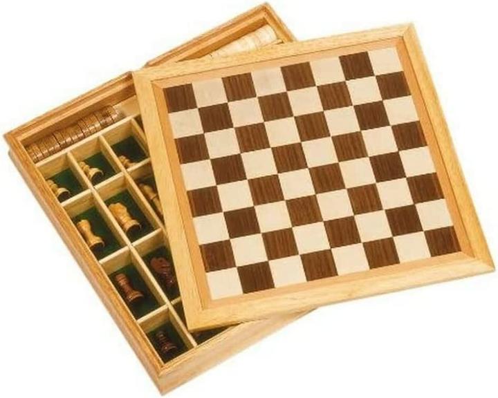 Productafbeelding Goki Spelset Schaken, Dammen en Schaakbord