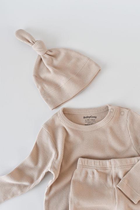 Produktbild BabyCosy Set. Hose. T-shirt langarm. Mütze (68)