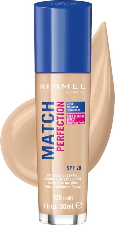 Produktbild Rimmel London Match Perfection SPF20 (100 Ivory)
