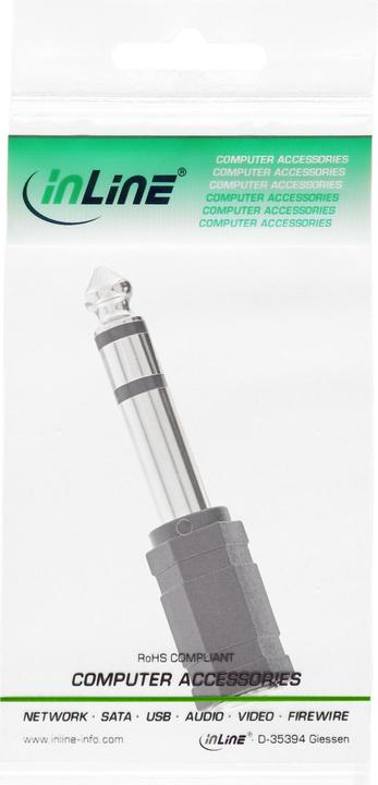 Actual product image InLine audio adapter (Jack adapter)