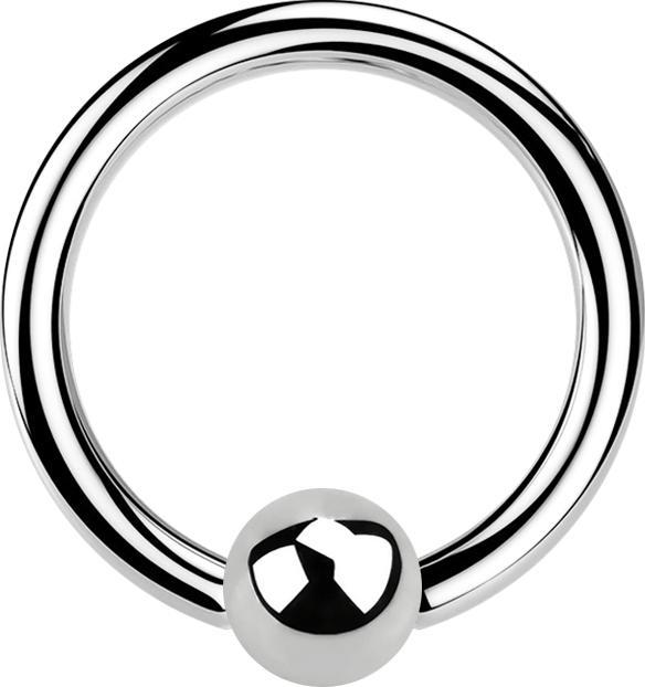 Produktbild Star Piercing Micro Ball Closure Ring silber (ohne Messing, Chirurgenstahl 316L)