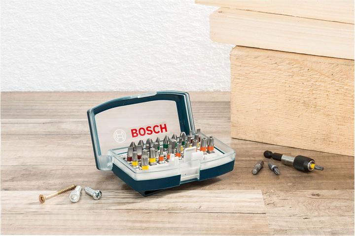 Produktbild Bosch Professional Zubehör Schrauberbit Set (Kreuz Phillips PH M2, Kreuz Phillips PH M3, Kreuz Pozidriv PZ M2, Kreuz Pozidriv PZ M3, Sechskant (hexagonal) M3, Sechskant (hexagonal) M4, Sechskant (hexagonal) M5, Sechskant (hexagonal) M6, Schraubschlitz M3, Schraubschlitz M4, Schraubschlitz M5, Schraubschlitz M6, Innensechsrund TX M10)