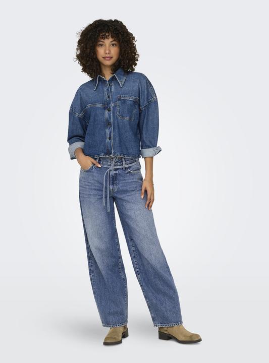 Immagine prodotto Only Jeans a vita media con taglio a palloncino e vestibilità dritta (25)