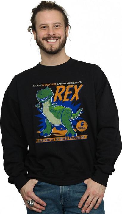 Actual product image Disney Mens Toy Story 4 Rex Terrifying Dinosaur Sweatshirt (M)