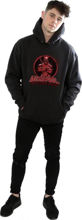 Immagine prodotto Deadpool Crossed Arms Logo Felpa con Cappuccio Uomo (XXL)