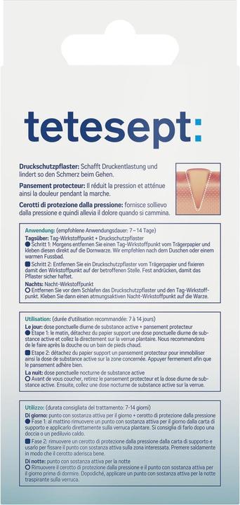 Produktbild Tetesept Dornwarzen-Pflaster (12 x)