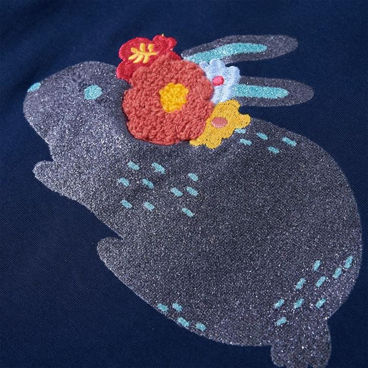 Produktbild VidaXL Kinder-Langarmshirt Marineblau 128,Material: 95 % Baumwolle (128)