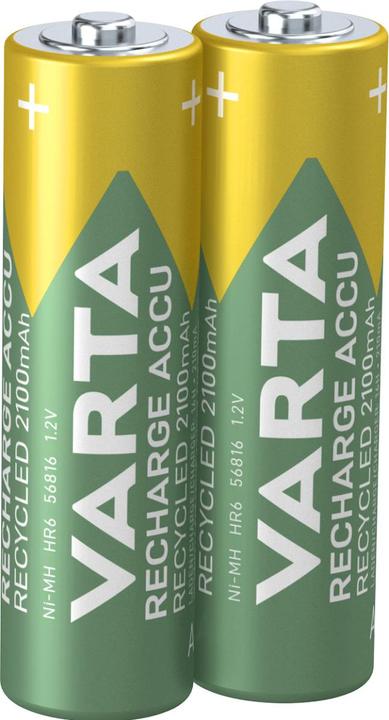Actual product image Varta Battery AA Recycled AA 2100mAh Pack of 2 (2 pcs., AA, 2100 mAh)