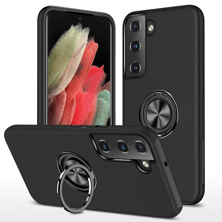 Produktbild AM-Handyzubehör Hülle mit Ring Samsung Galaxy S23 Plus - Schwarz (Samsung Galaxy S23+)