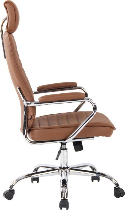 Actual product image CLP Office chair Rako genuine leather light brown