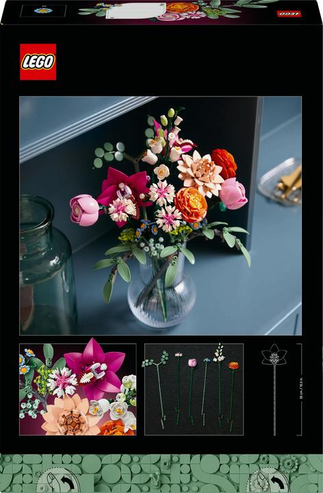 Produktbild LEGO Schöner Rosafarbener Blumenstrauss (10342, LEGO Botanical, LEGO Icons)