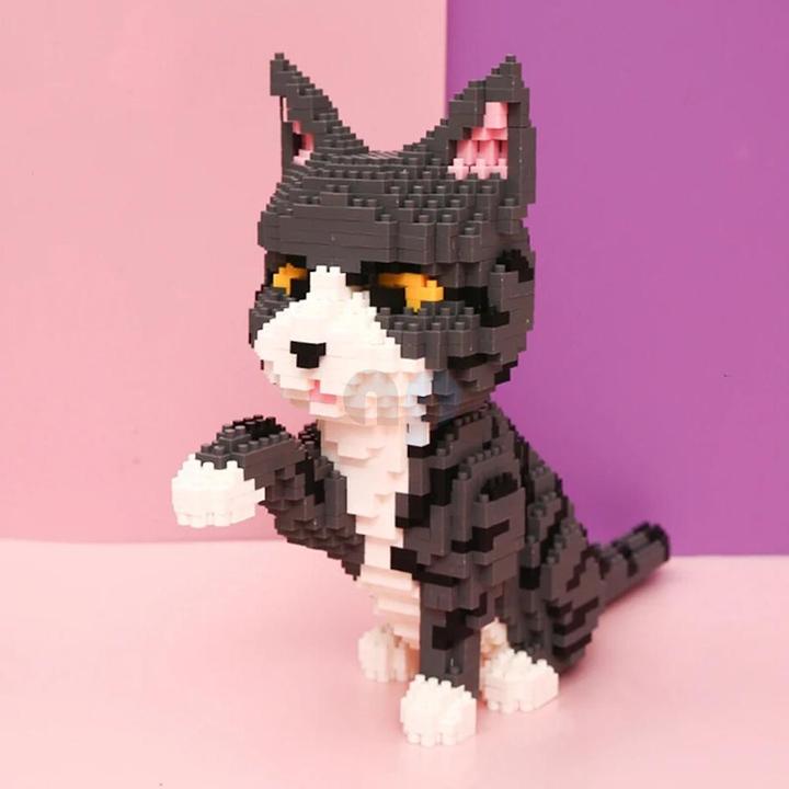 Actual product image Balody 16038 - Gray Cat (1300 pieces)
