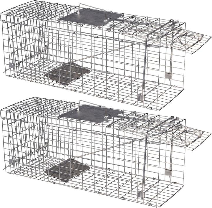 Image du produit Gardigo Lot de 2 cages à fouines Piège à vie