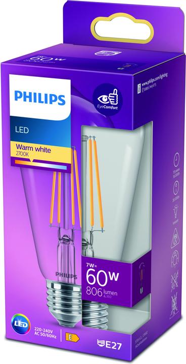 Actual product image Philips Lamp (E27, 7 W, 806 lm, 1 x, E)