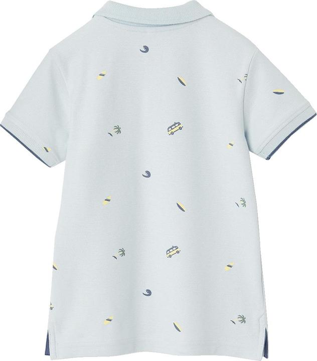 Vertbaudet Jungen Poloshirt mit Allover-Print