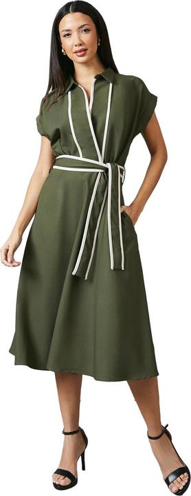 Actual product image Principles Womens/Ladies Contrast Detail Collared Midi Dress (42 D)