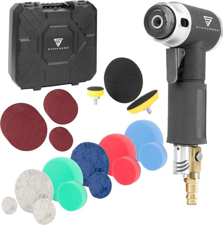 Actual product image Stahlwerk Compressed air random orbital sander OSK-150 ST up to 15,000 rpm Sander