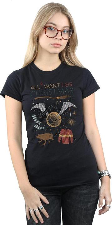 Image du produit - T-shirt ALL WANT FOR CHRISTMAS - Femme (M)