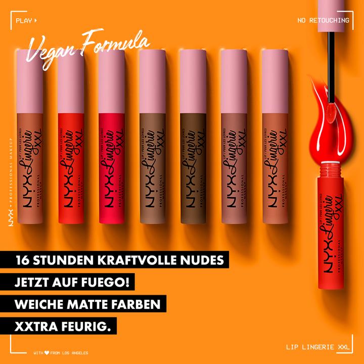 Immagine prodotto NYX Professional Make-Up Lip Lingerie XXL Hot Caramelo (25 Caramello caldo)
