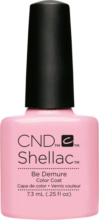 CND Shellac - Cappotto di colore Be Demure (Rosa, Vernice UV gel)