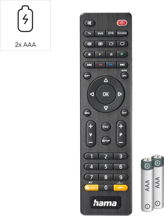 Actual product image Hama Universal remote control TV (Universal remote control, Infrared)